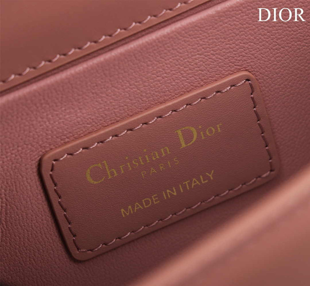 Dior 30 Montaigne East-West Bag with Chain M9334 Pink Calfskin