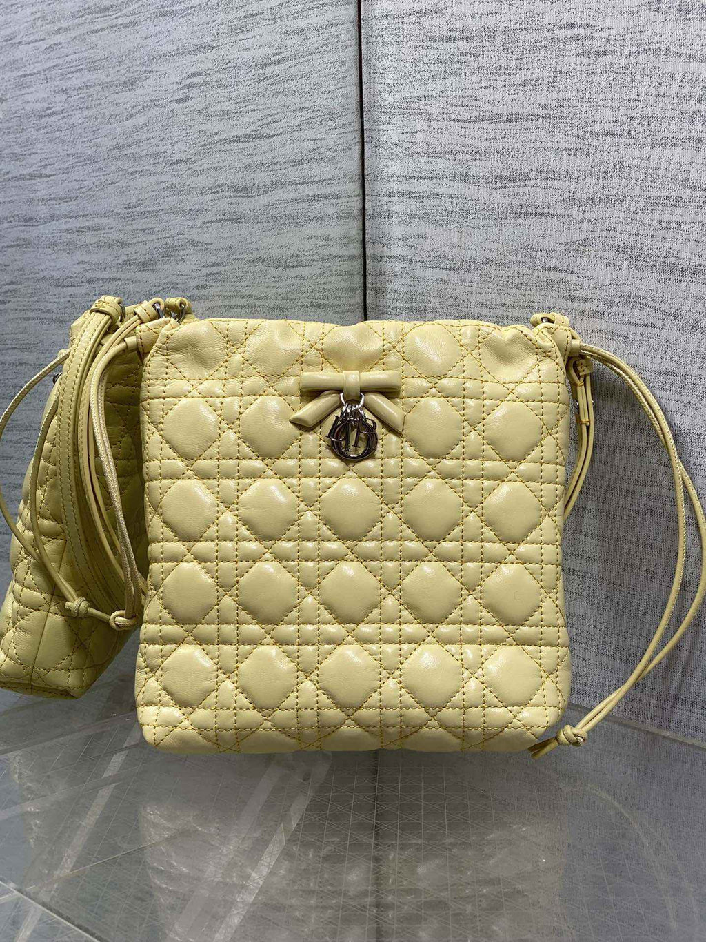 Dior Adiorable Mini Bucket Bag - S2611 - Mimosa Cannage Lambskin - Default Title - View 2