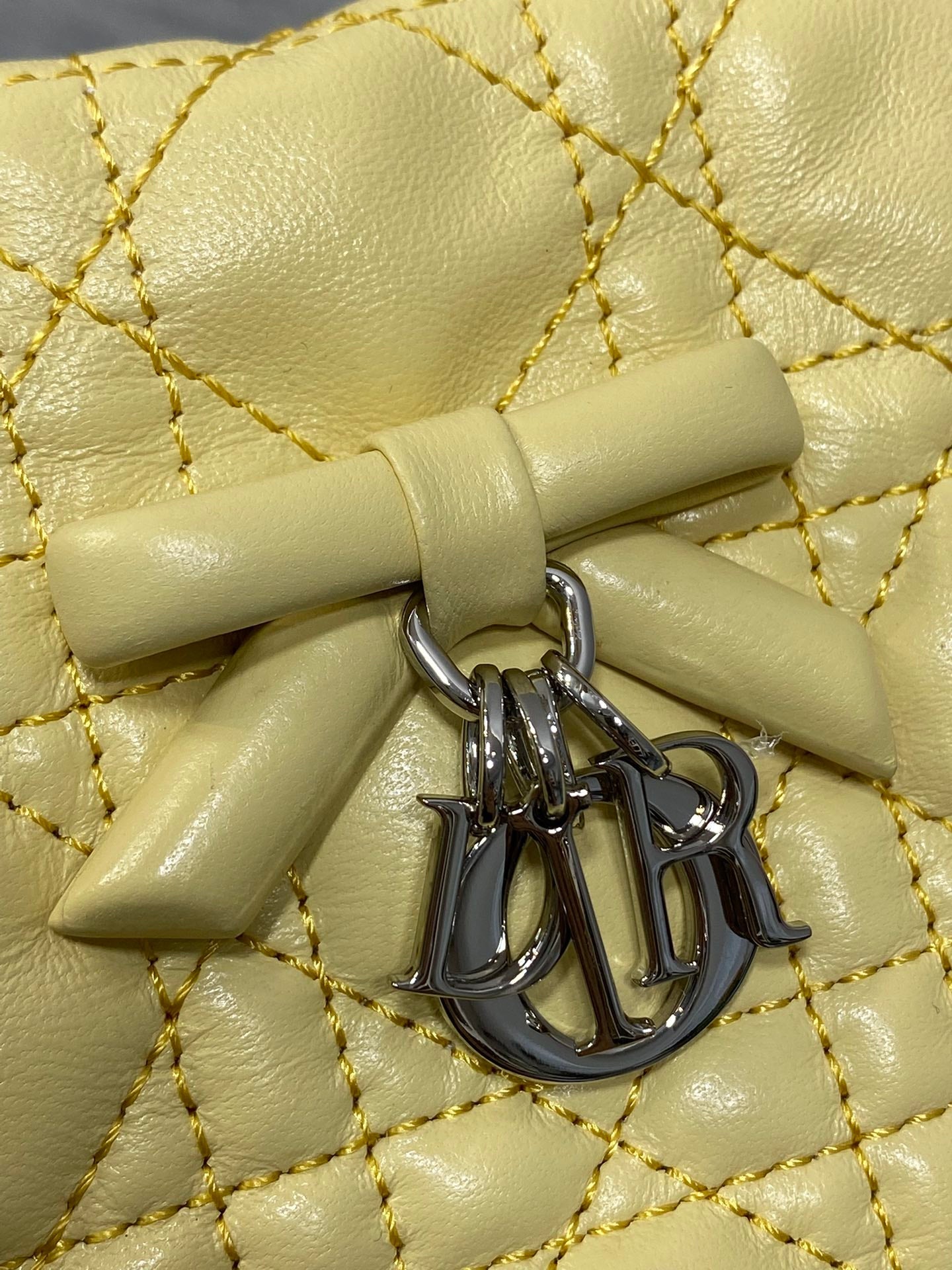 Dior Adiorable Mini Bucket Bag - S2611 - Mimosa Cannage Lambskin - Default Title - View 5