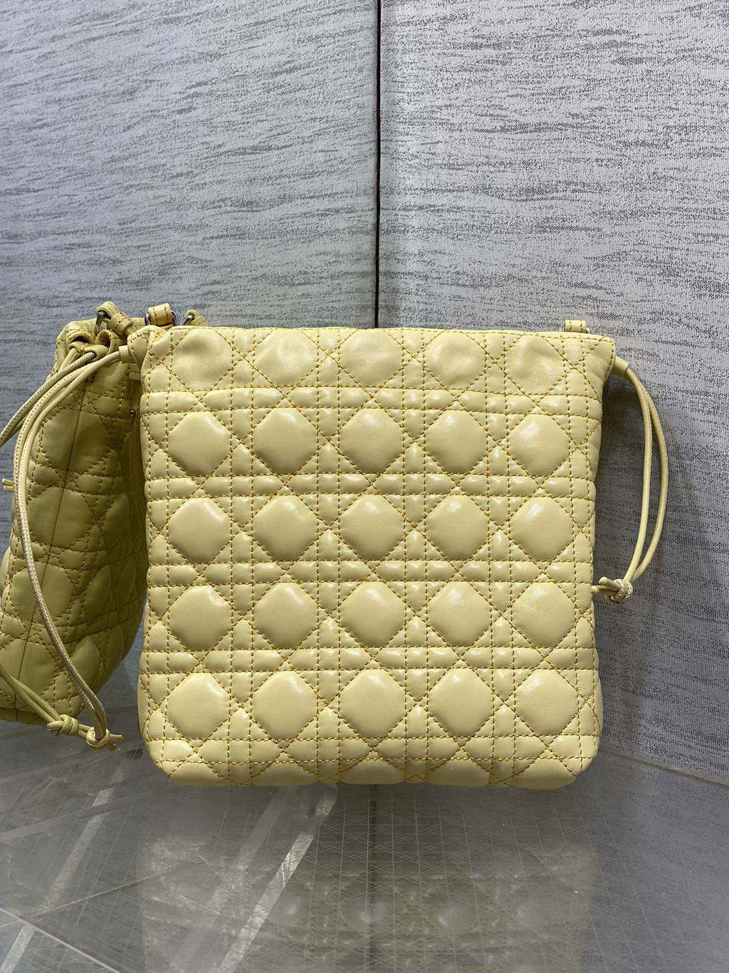 Dior Adiorable Mini Bucket Bag - S2611 - Mimosa Cannage Lambskin - Default Title - View 4