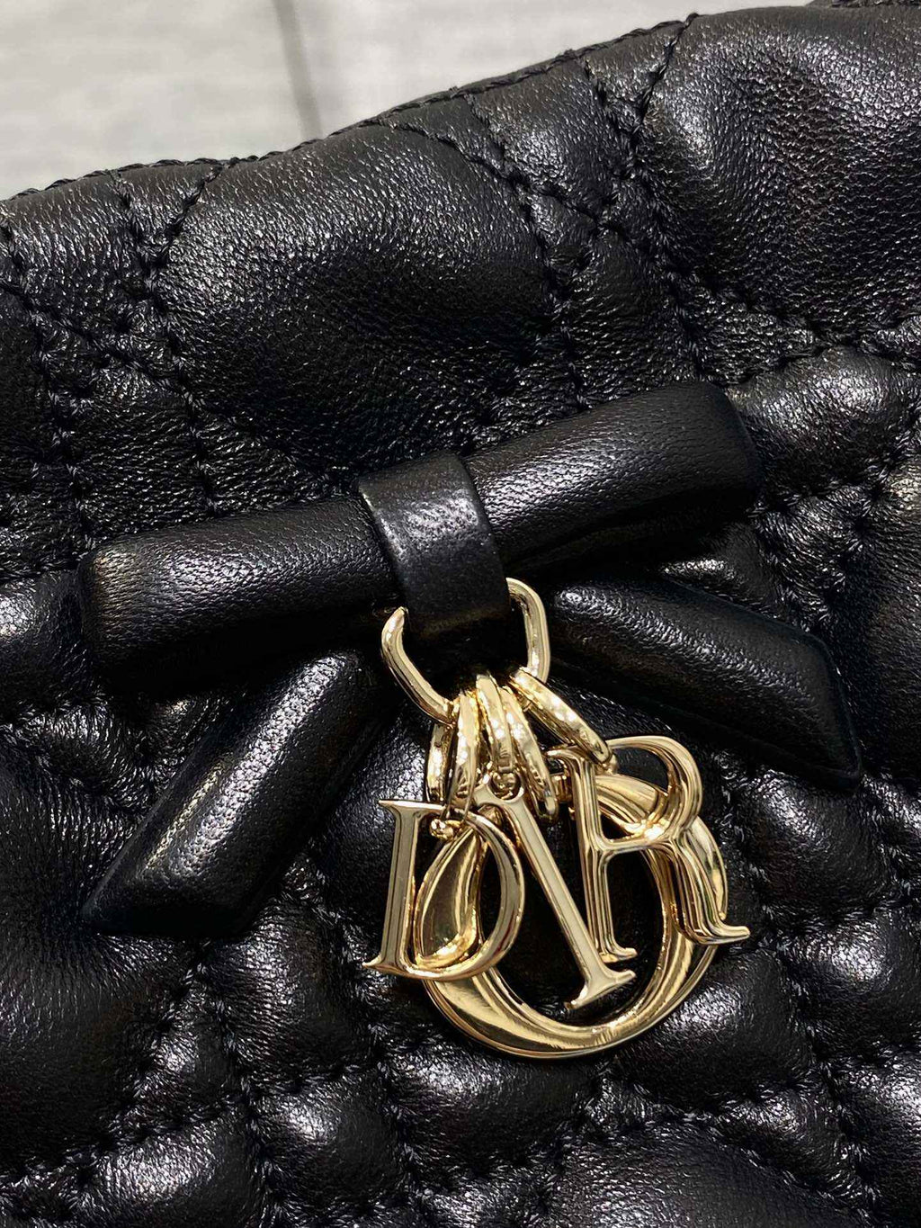 Dior Adiorable Mini Bucket Bag - S2611 - Black Cannage Lambskin - Default Title - View 4