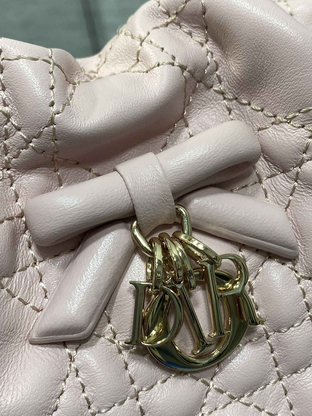 Dior Adiorable Mini Bucket Bag - S2611 - Soupir Pink Cannage Lambskin - Default Title - View 4