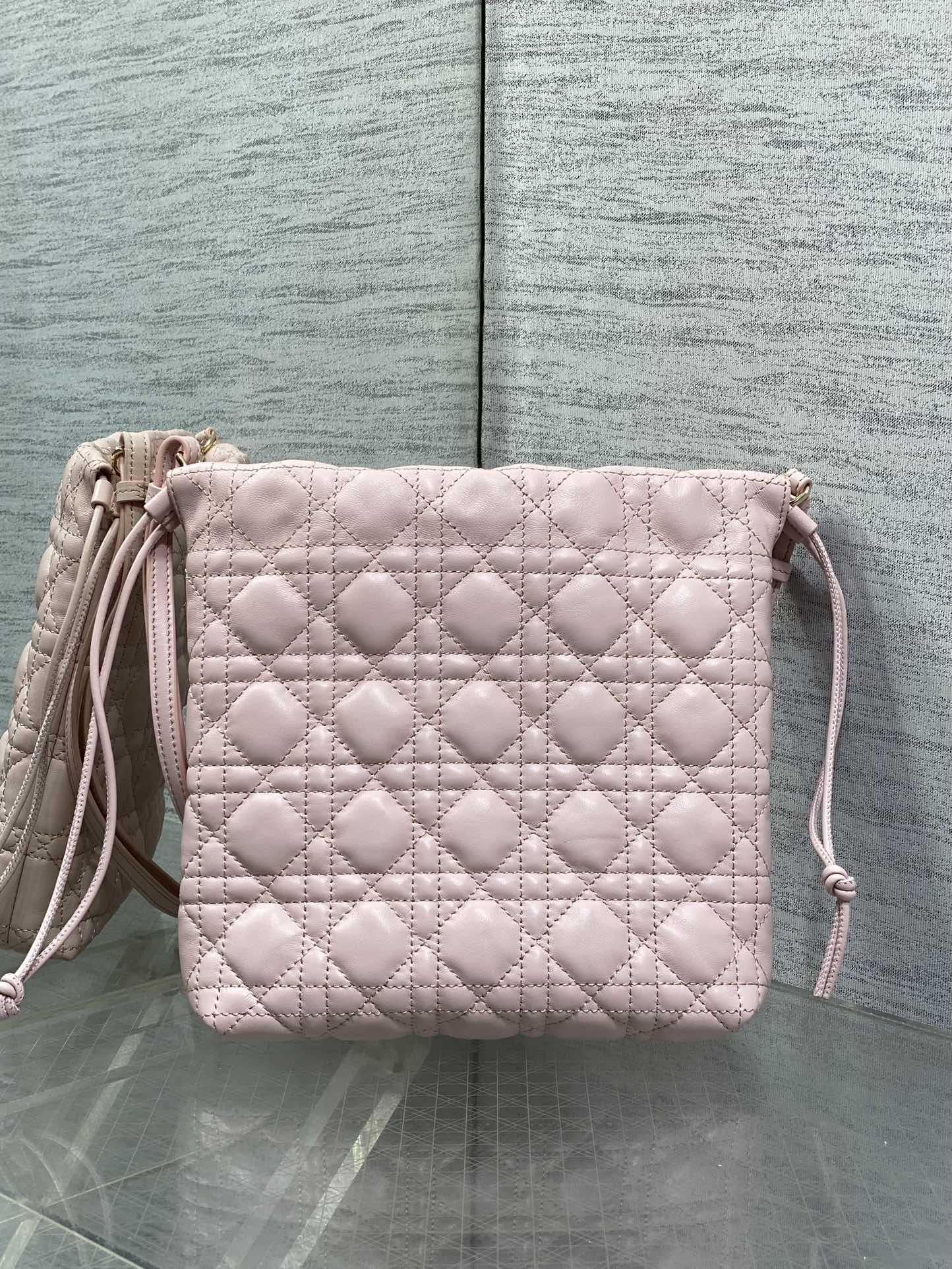 Dior Adiorable Mini Bucket Bag - S2611 - Soupir Pink Cannage Lambskin - Default Title - View 5