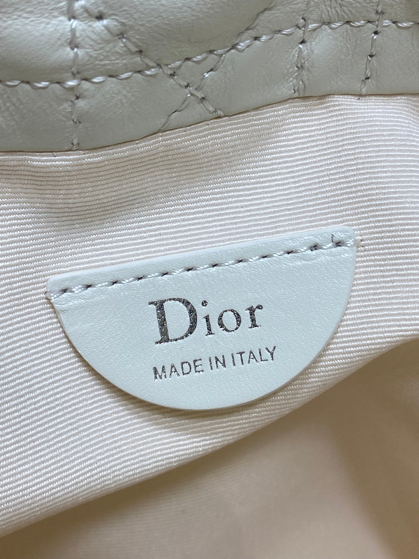 Dior Adiorable Mini Bucket Bag - S2611 - White Cannage Lambskin - Default Title - View 10