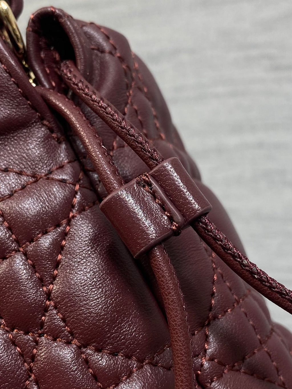 Dior Adiorable Mini Bucket Bag - S2611 - Wine Red Cannage Lambskin - Default Title - View 6