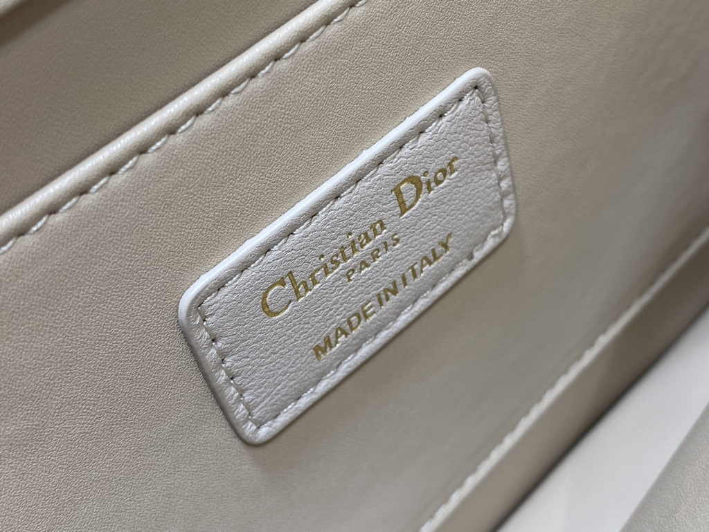 Medium Dior Ange Bag M4402 Trench Beige Macrocannage Calfskin - Default Title - View 10