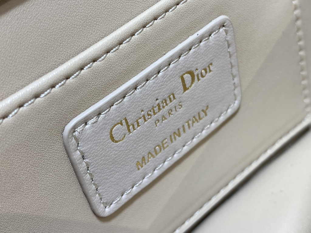 Mini Dior Ange Bag M4401 Trench Beige Macrocannage Calfskin - Default Title - View 10