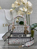 Dioramour Small Lady Dior My ABCDior Bag M0538 White Calfskin - Default Title - View 1