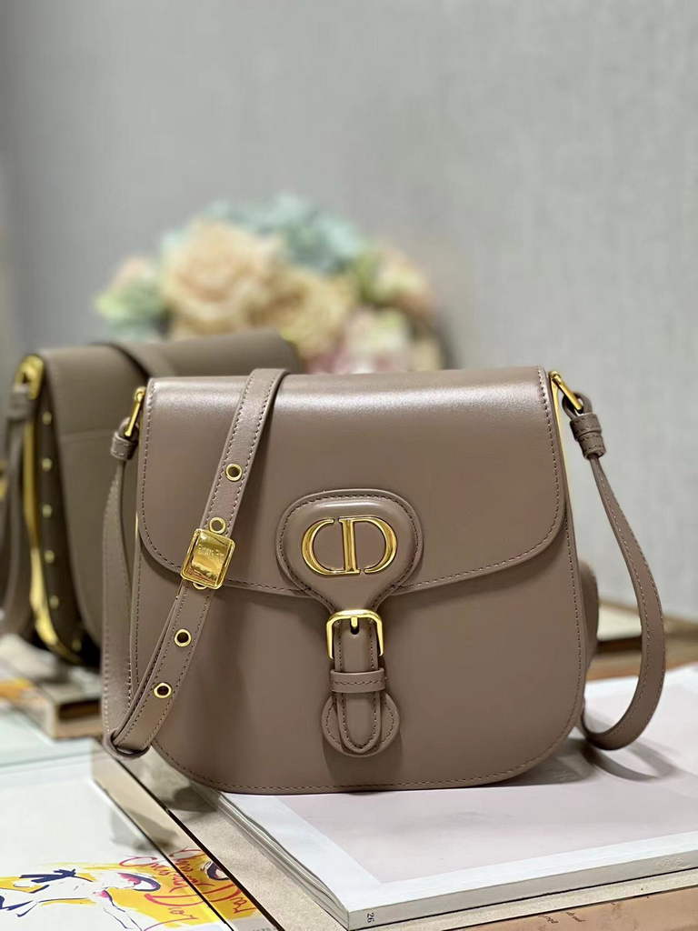 Dior Bobby Frame Bag M9333 Hazelnut Box Calfskin - Default Title - View 1
