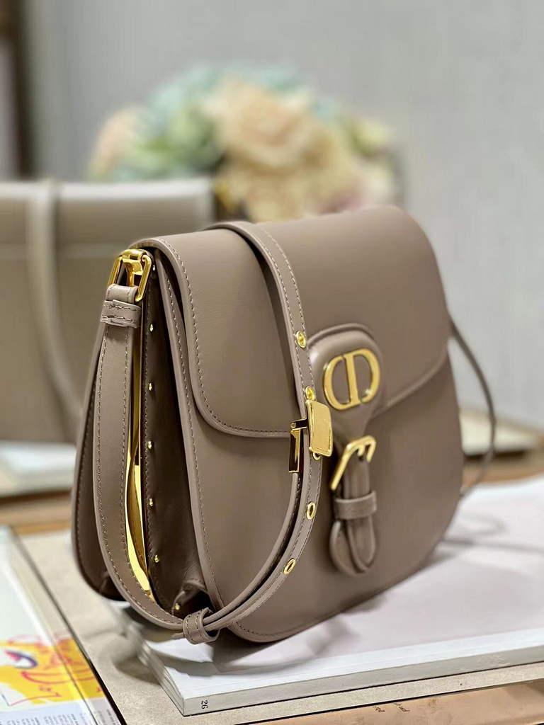 Dior Bobby Frame Bag M9333 Hazelnut Box Calfskin