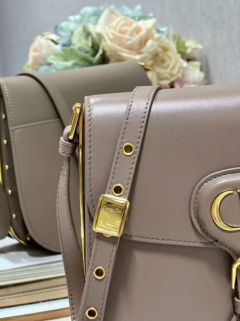 Dior Bobby Frame Bag M9333 Hazelnut Box Calfskin
