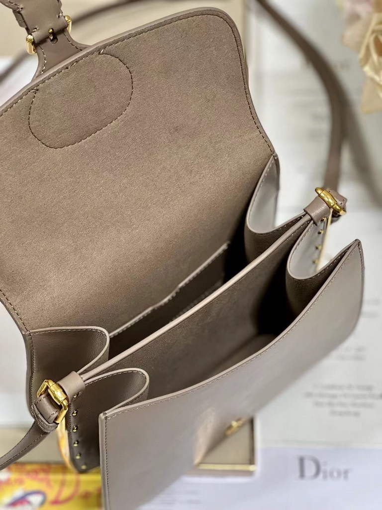 Dior Bobby Frame Bag M9333 Hazelnut Box Calfskin