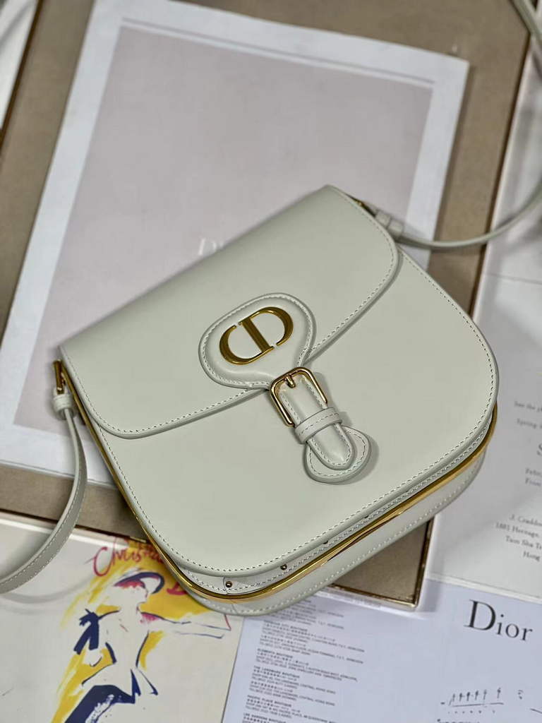 Dior Bobby Frame Bag M9333 Latte Box Calfskin