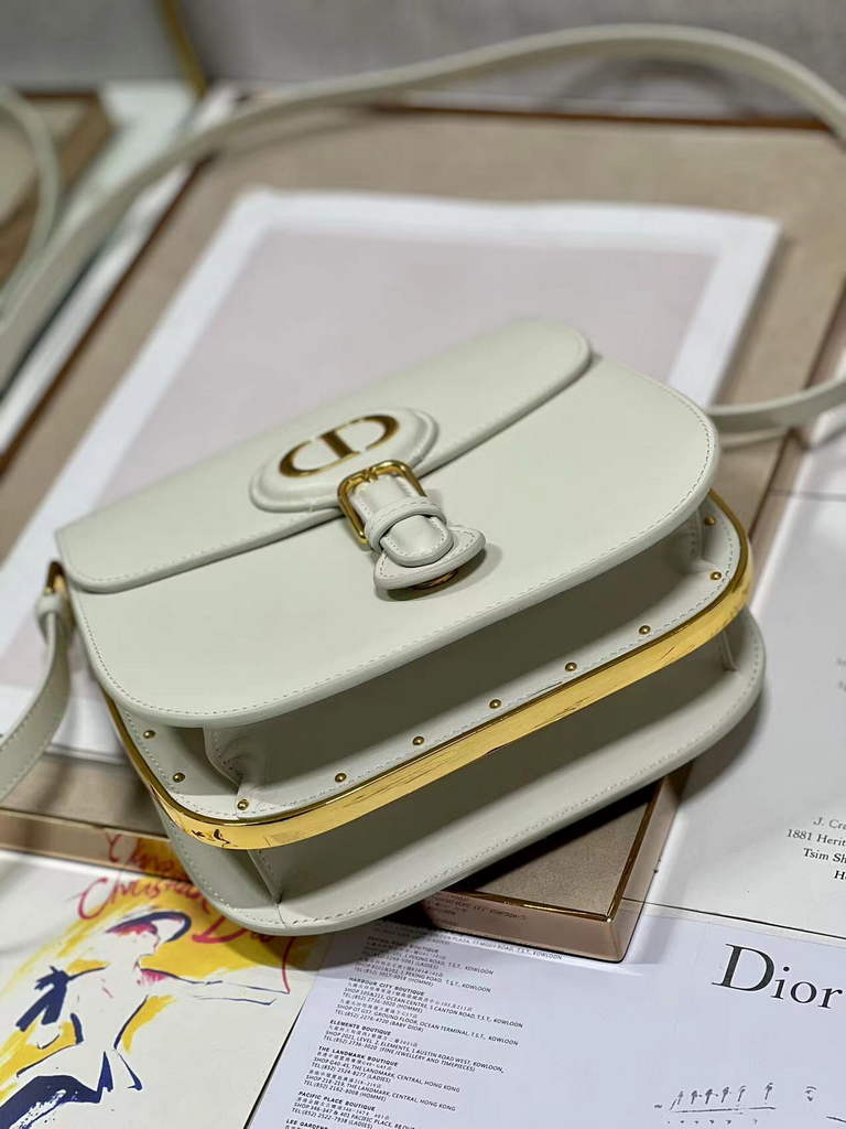 Dior Bobby Frame Bag M9333 Latte Box Calfskin