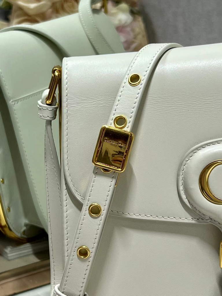 Dior Bobby Frame Bag M9333 Latte Box Calfskin