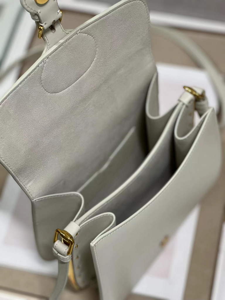 Dior Bobby Frame Bag M9333 Latte Box Calfskin