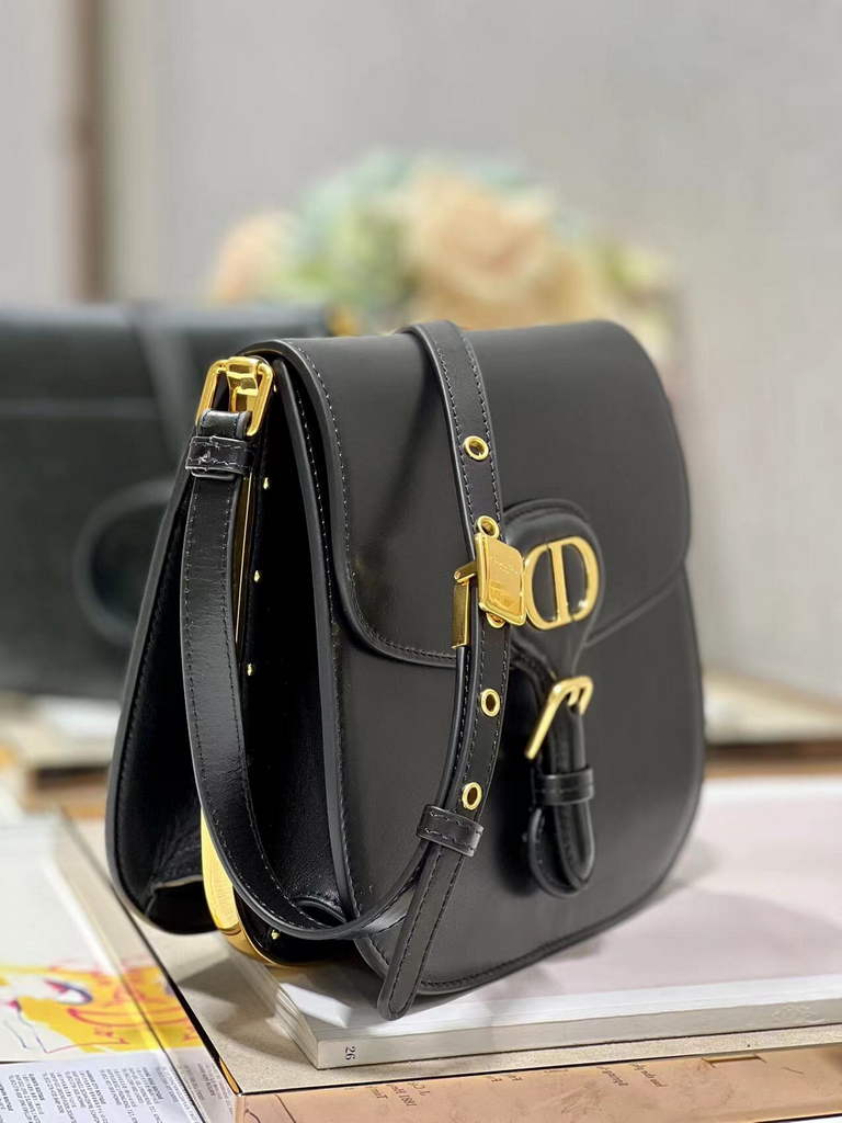 Dior Bobby Frame Bag M9333 Black Box Calfskin - Default Title - View 2
