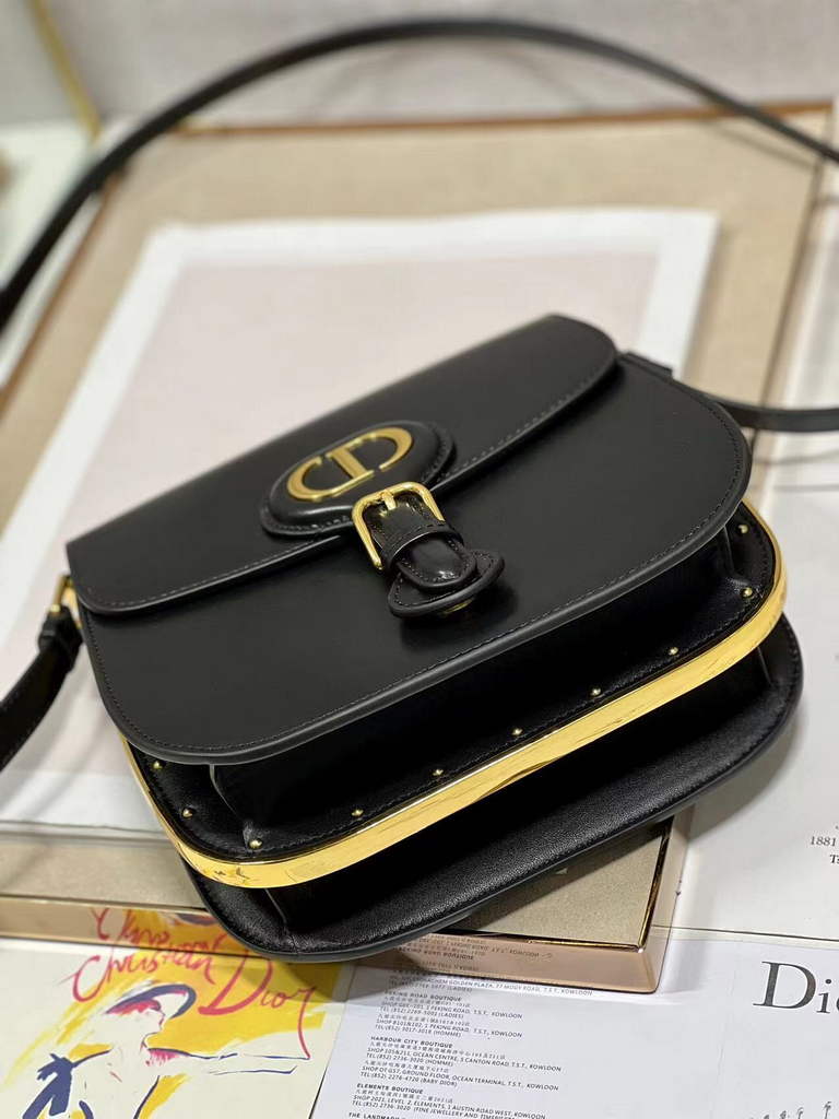 Dior Bobby Frame Bag M9333 Black Box Calfskin
