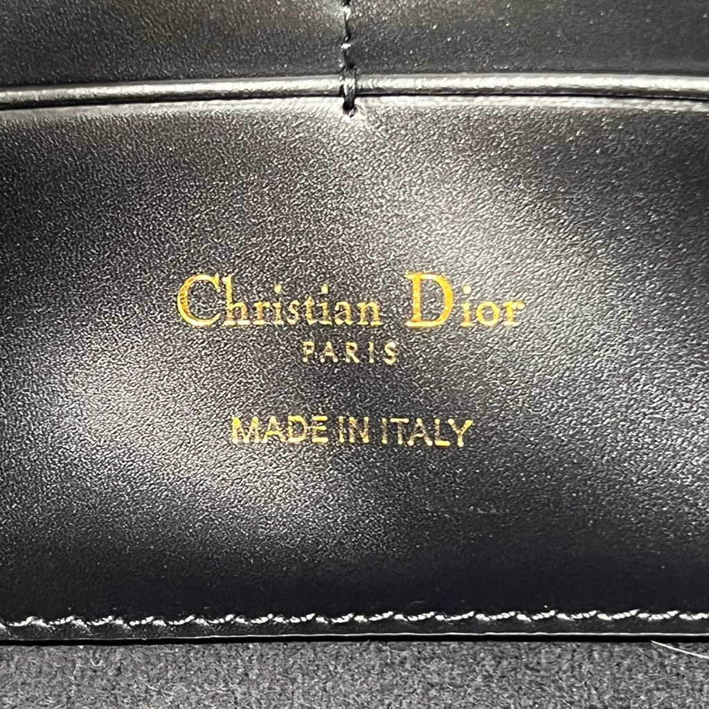 Dior Bobby S5703 East-West Pouch with Chain Black Smooth - Default Title - View 9