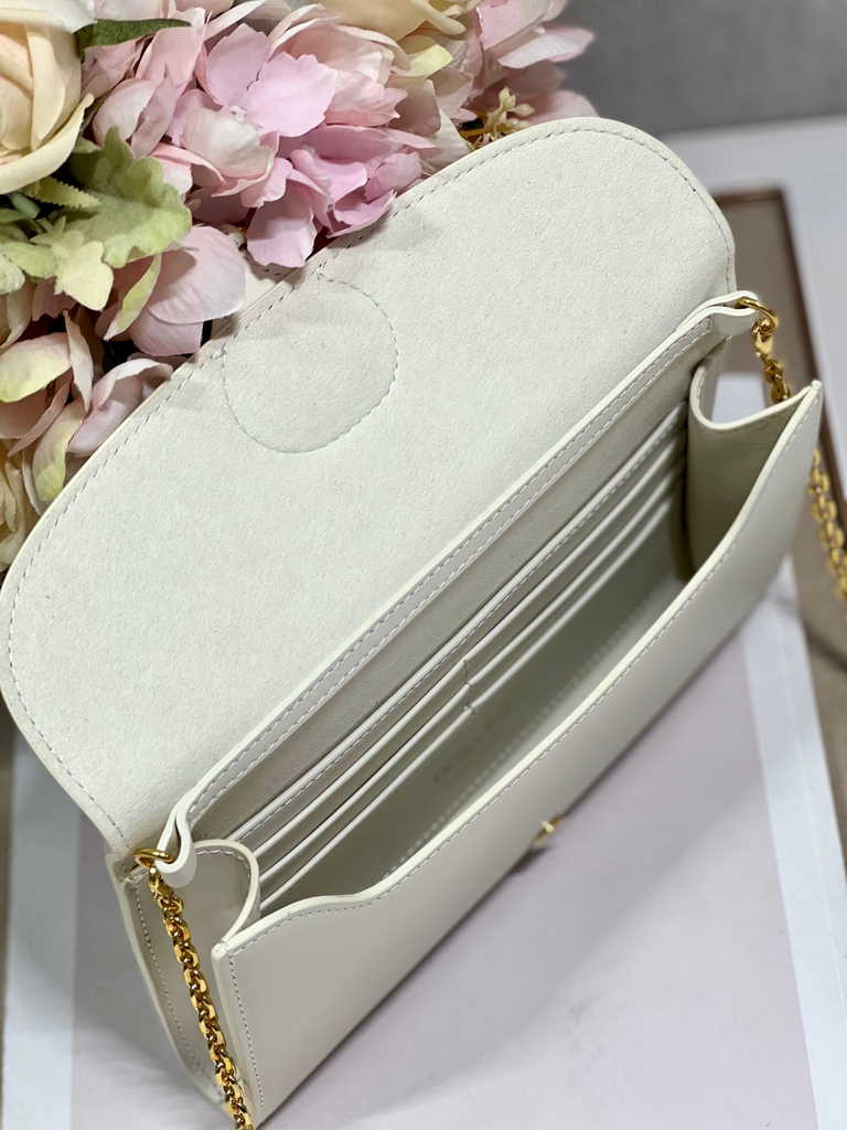 Dior Bobby S5703 East-West Pouch with Chain White Smooth - Default Title - View 8