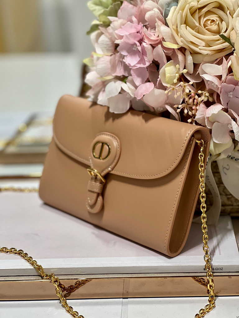 Dior Bobby S5703 East-West Pouch with Chain Light Pink Smooth - Default Title - View 3