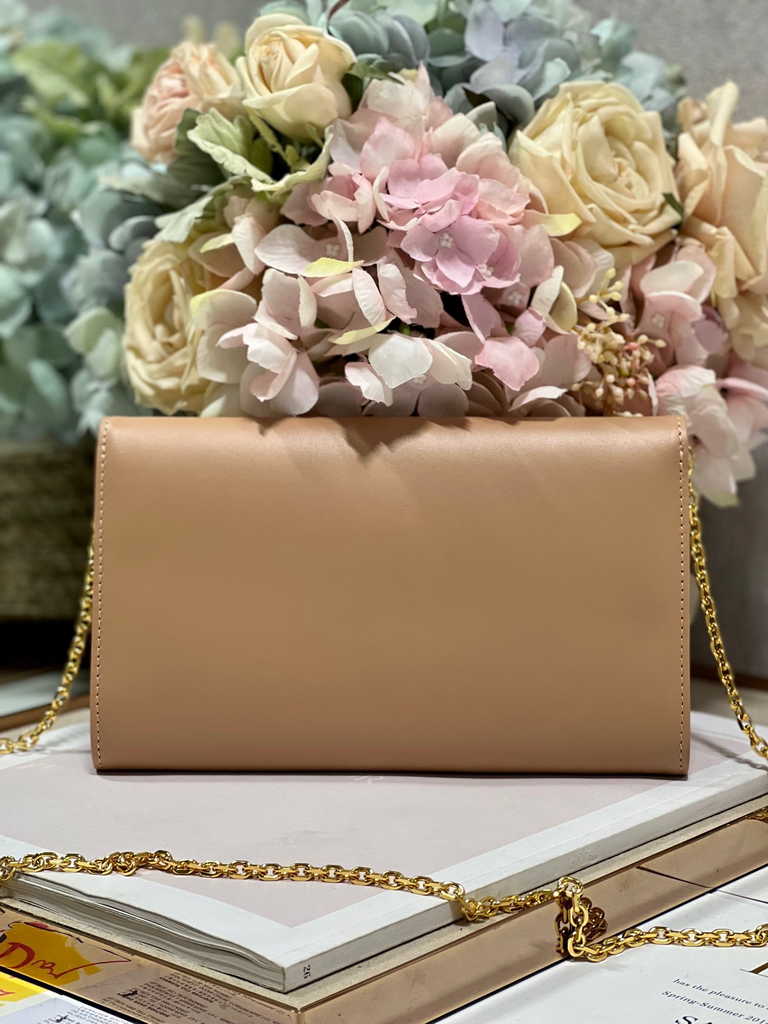 Dior Bobby S5703 East-West Pouch with Chain Light Pink Smooth - Default Title - View 4