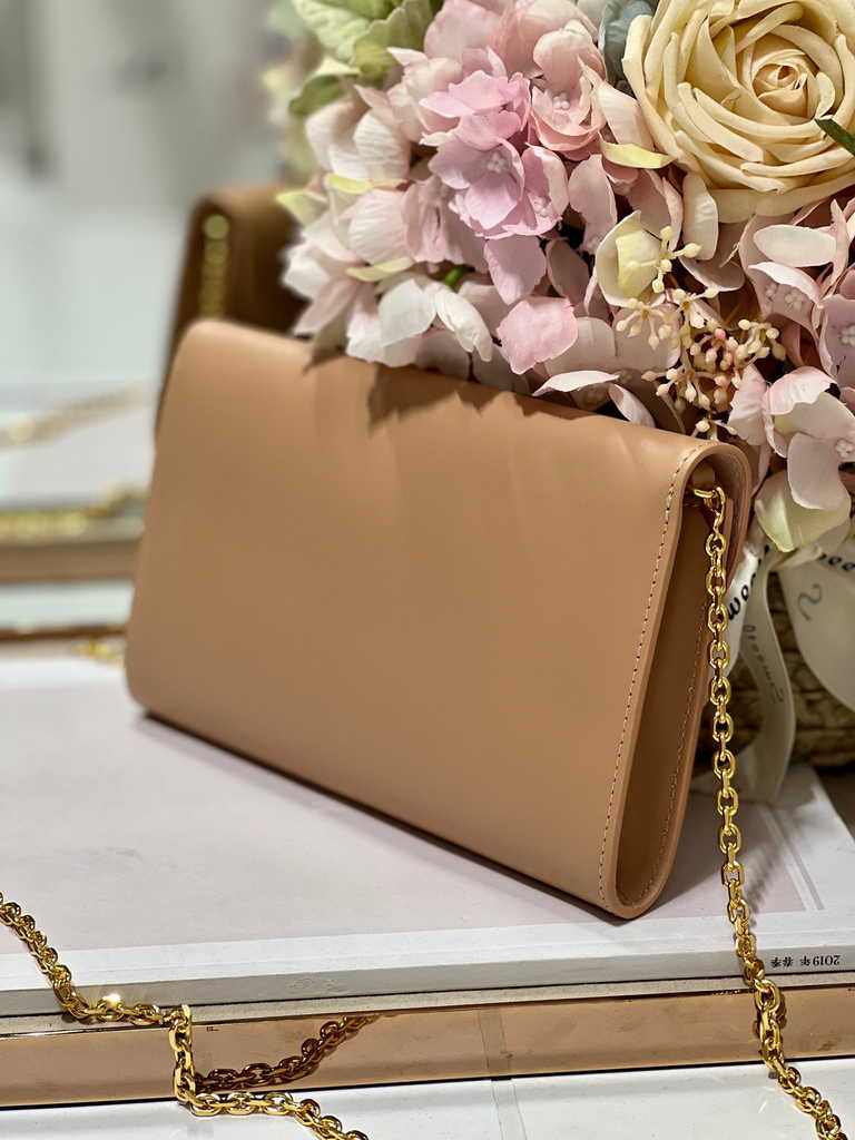 Dior Bobby S5703 East-West Pouch with Chain Light Pink Smooth - Default Title - View 5