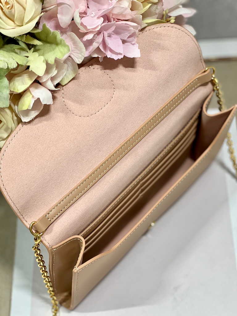 Dior Bobby S5703 East-West Pouch with Chain Light Pink Smooth - Default Title - View 8