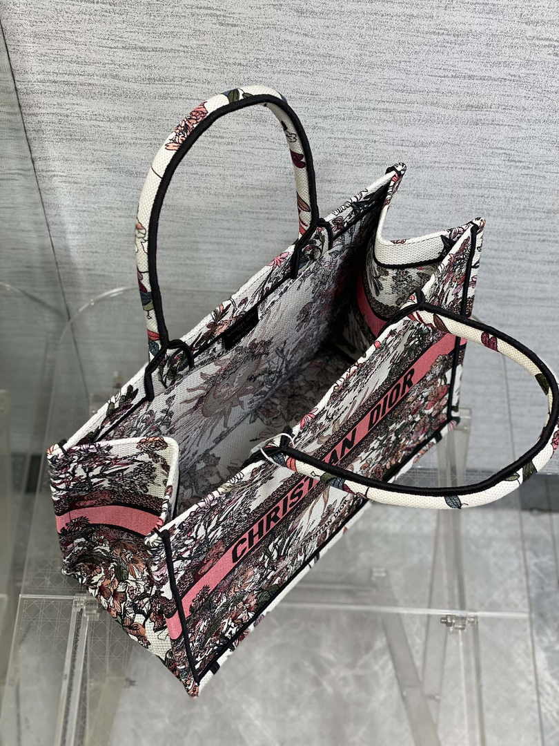Dior Medium Book Tote M1296 Embroidery M20E1