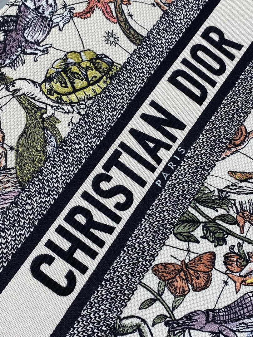 Dior Medium Book Tote M1296 Embroidery M20E2