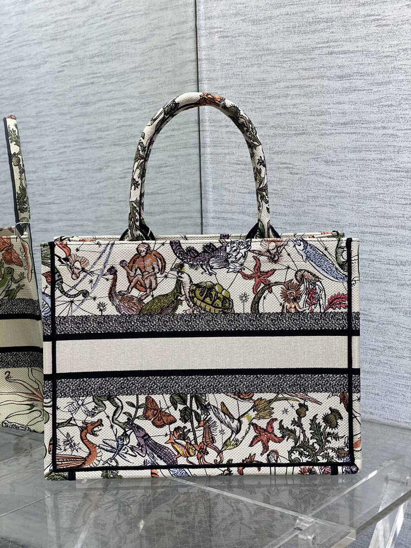 Dior Medium Book Tote M1296 Embroidery M20E2 - Default Title - View 2