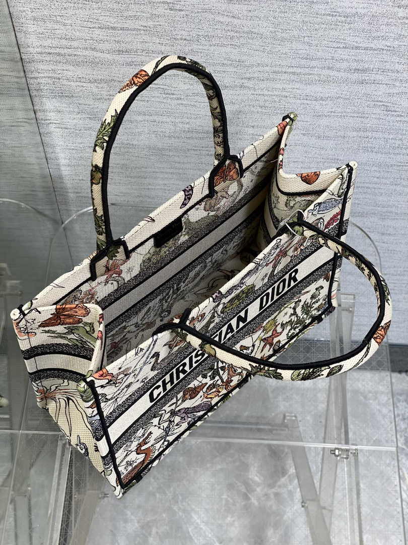 Dior Medium Book Tote M1296 Embroidery M20E2