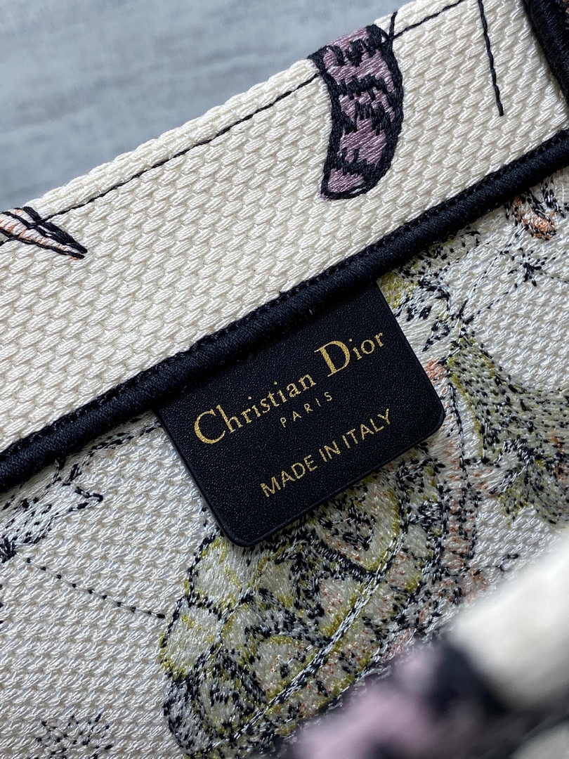 Dior Medium Book Tote M1296 Embroidery M20E2