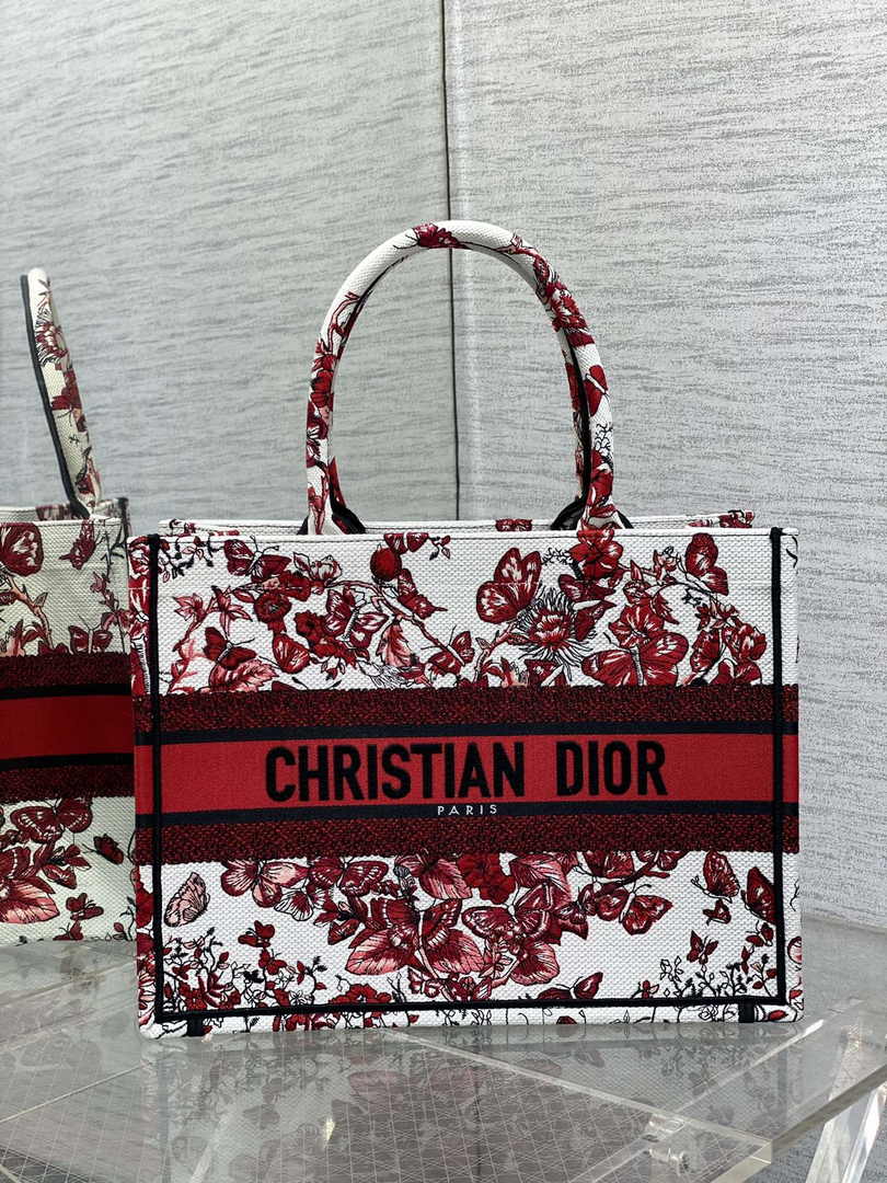 Dior Medium Book Tote M1296 Embroidery M20E3
