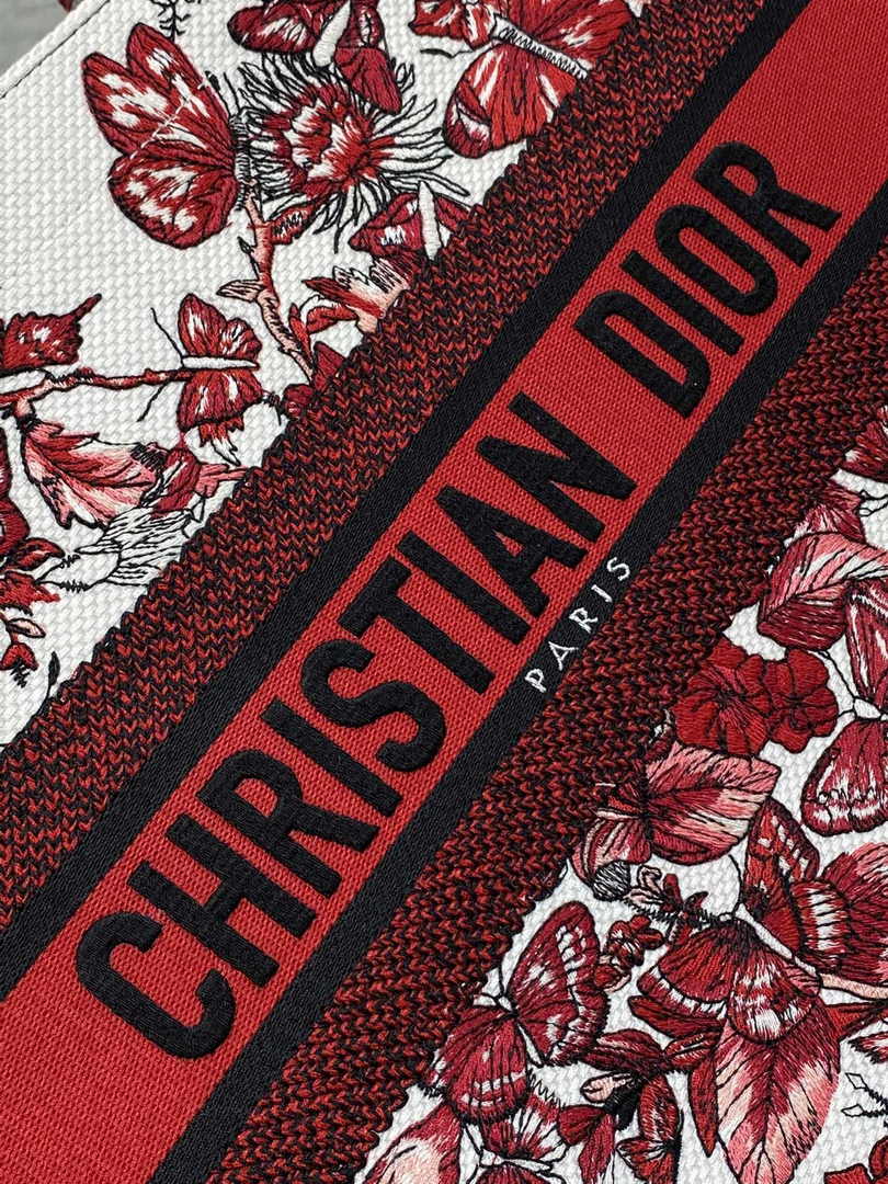 Dior Medium Book Tote M1296 Embroidery M20E3