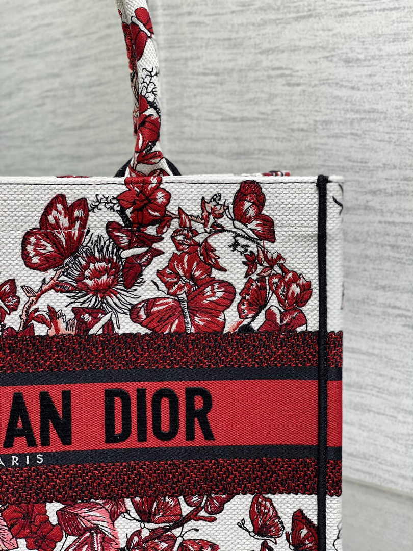 Dior Medium Book Tote M1296 Embroidery M20E3