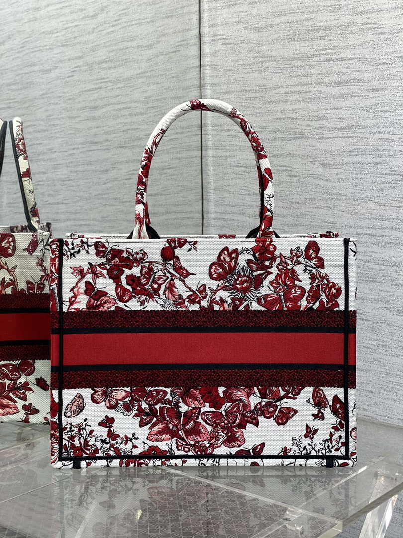 Dior Medium Book Tote M1296 Embroidery M20E3