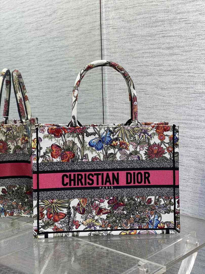 Dior Medium Book Tote M1296 Embroidery M20E4