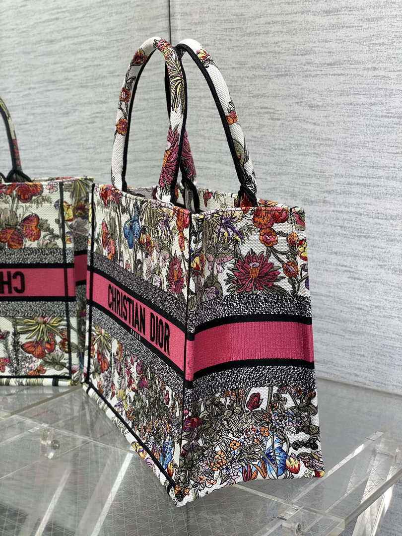 Dior Medium Book Tote M1296 Embroidery M20E4