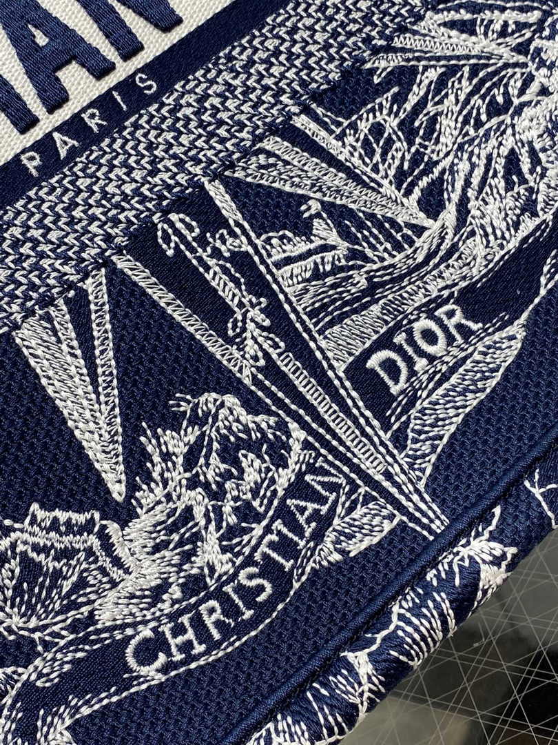 Dior Medium Book Tote M1296 Embroidery M20E7