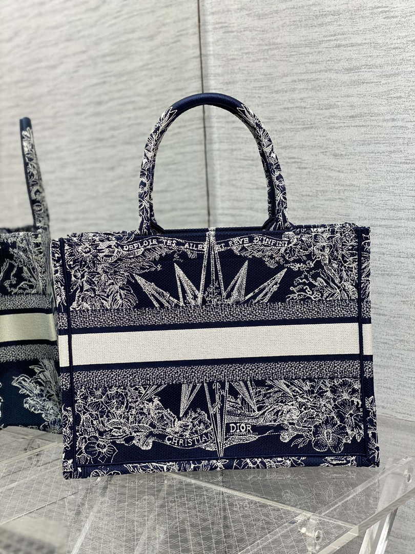 Dior Medium Book Tote M1296 Embroidery M20E7