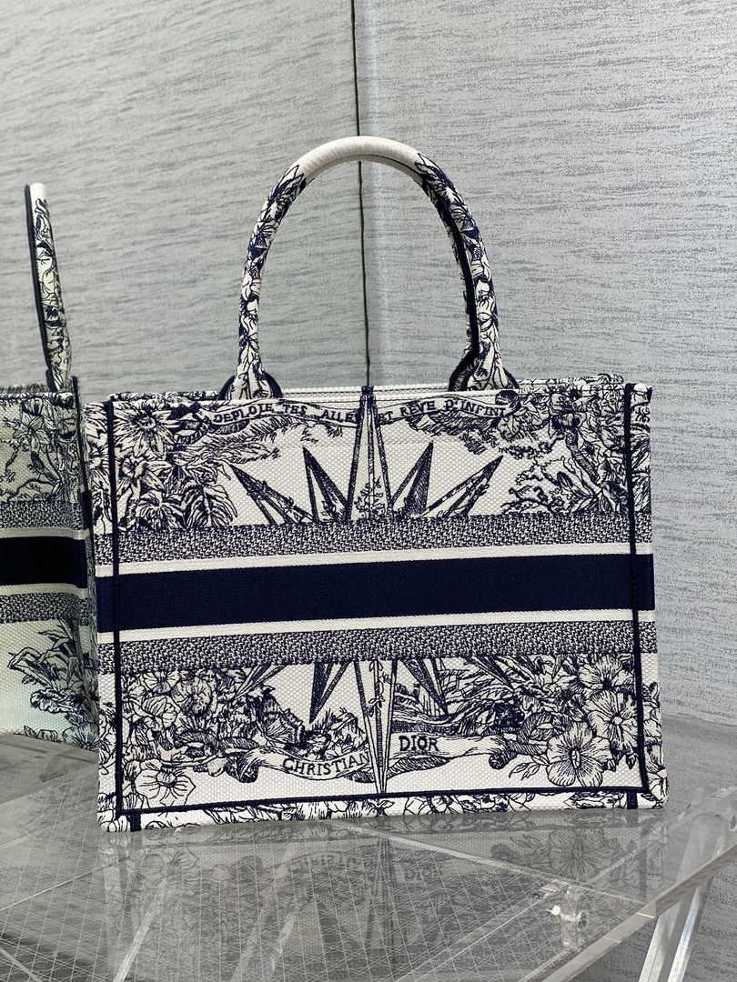 Dior Medium Book Tote M1296 Embroidery M20E8