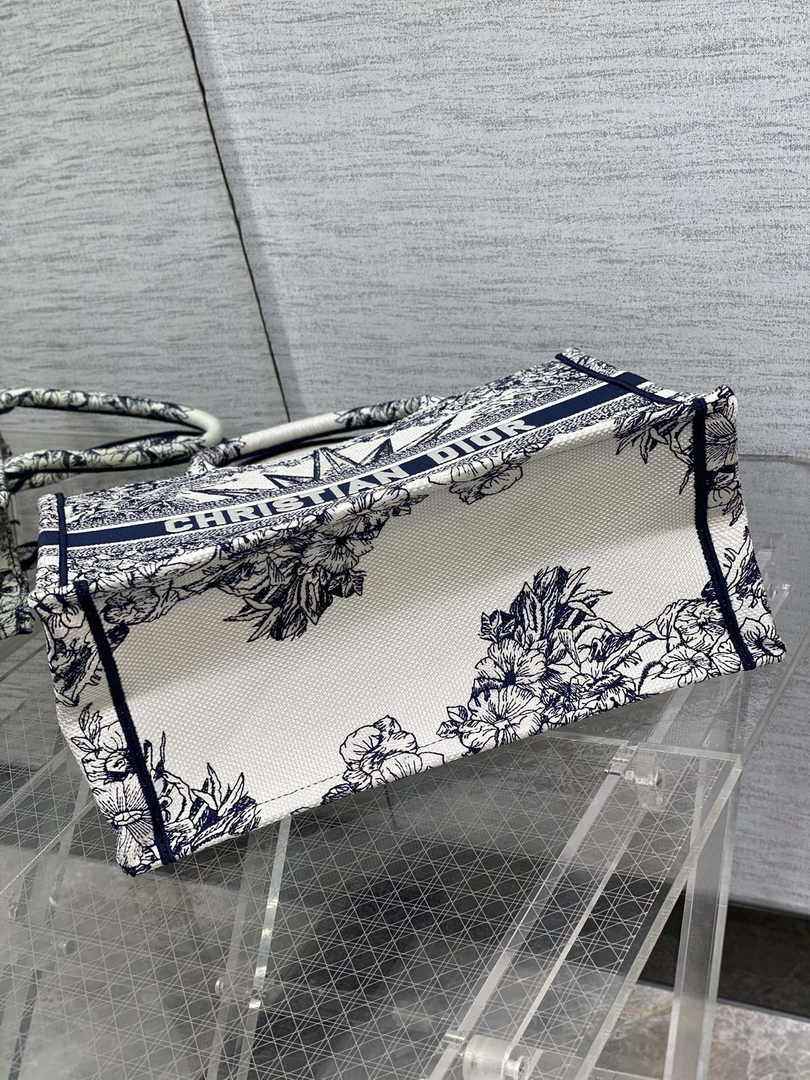 Dior Medium Book Tote M1296 Embroidery M20E8