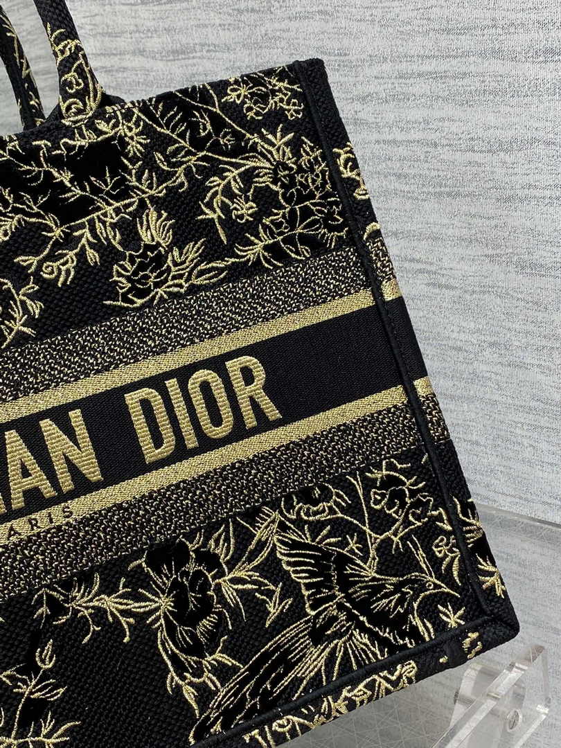 Dior Medium Book Tote M1296 Embroidery M20F1