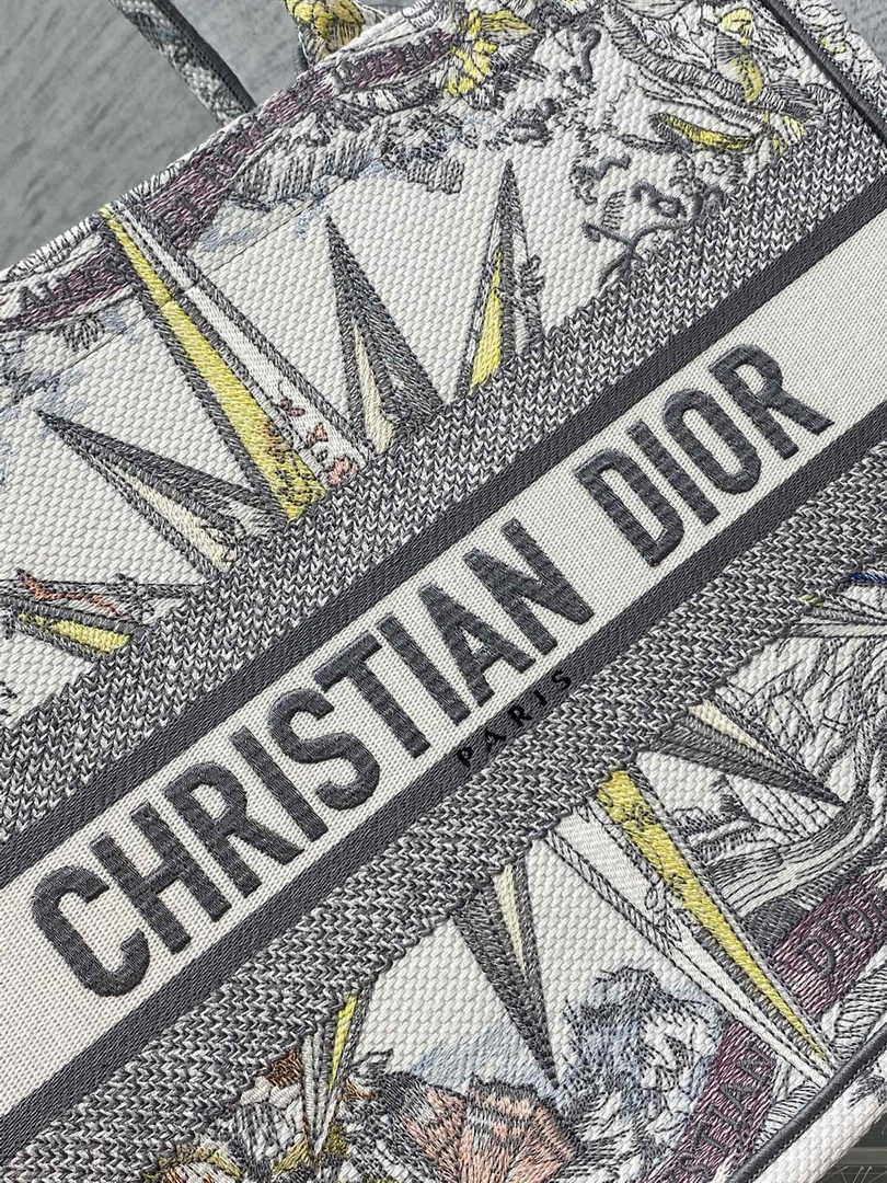 Dior Medium Book Tote M1296 Embroidery M20E9
