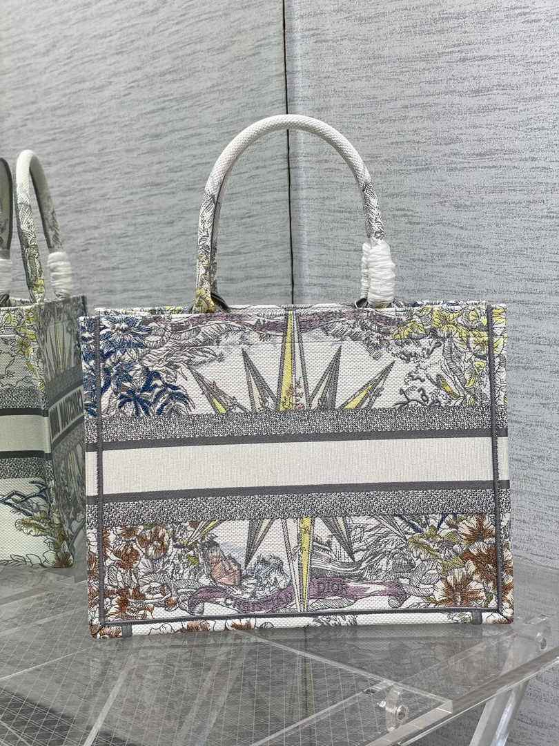 Dior Medium Book Tote M1296 Embroidery M20E9