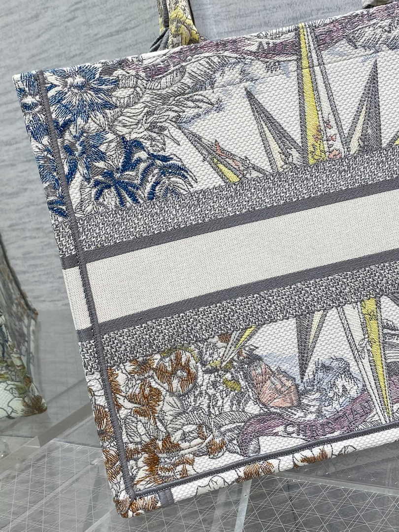 Dior Medium Book Tote M1296 Embroidery M20E9
