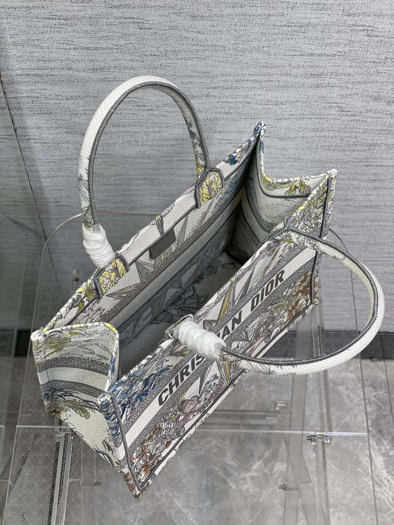 Dior Medium Book Tote M1296 Embroidery M20E9