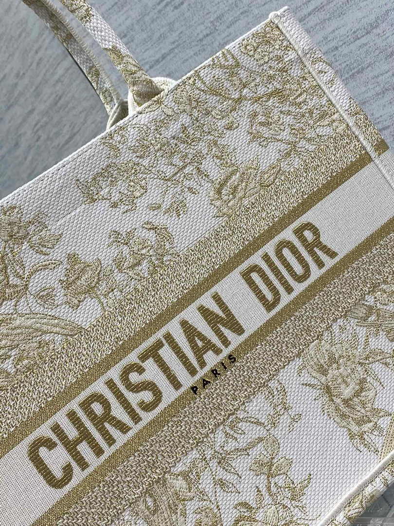 Dior Medium Book Tote M1296 Embroidery M20F2