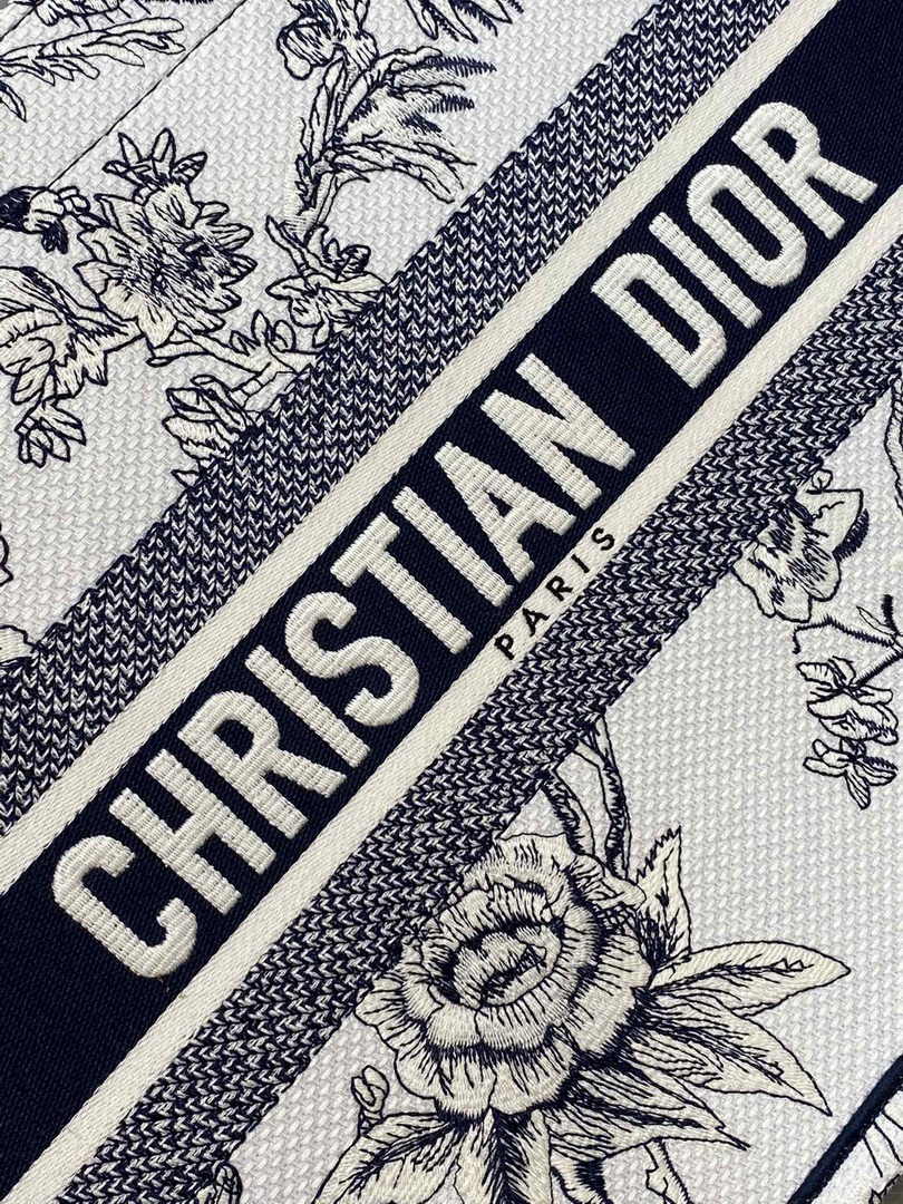 Dior Medium Book Tote M1296 Embroidery M20F3